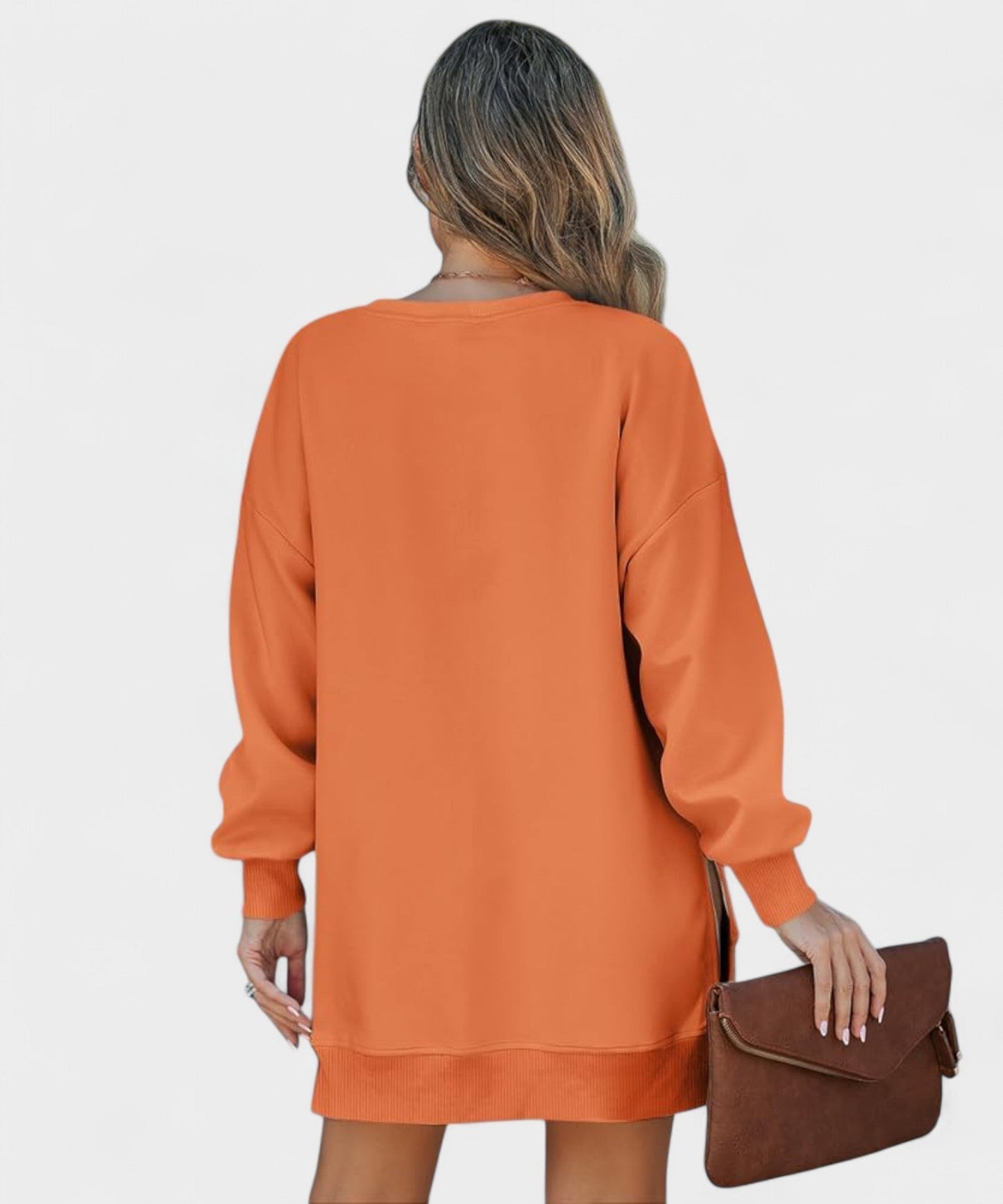 Aria | Oversized Zip-Slit Sweatshirt
