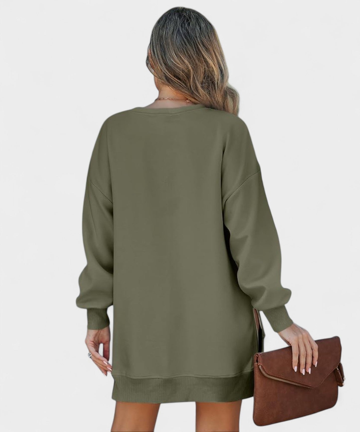 Aria | Oversized Zip-Slit Sweatshirt