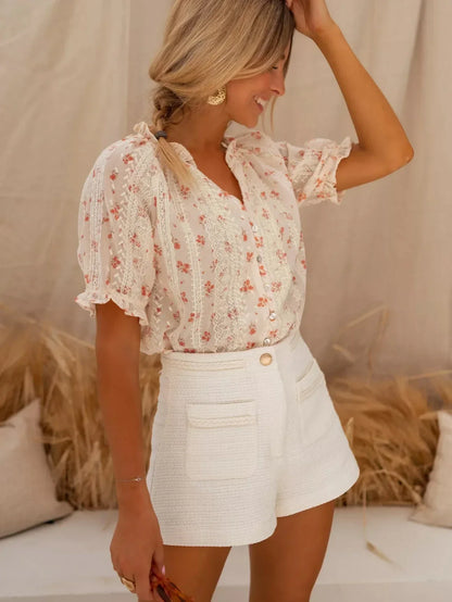 Elina™ | Floral Blouse with Summery Charm