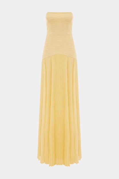 Deia | Flared Sleeve Mesh Maxi Dress