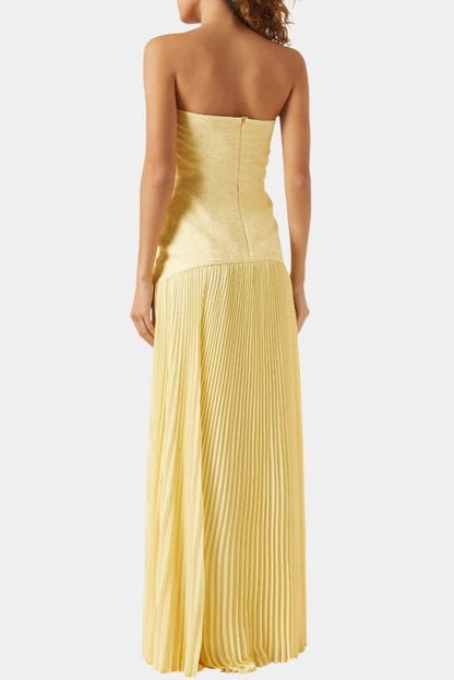 Deia | Flared Sleeve Mesh Maxi Dress
