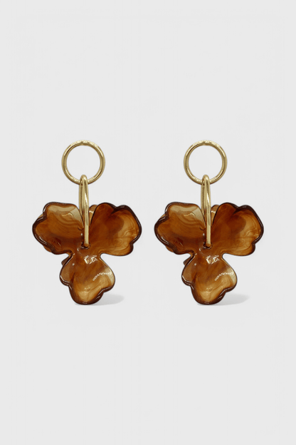 Flower Pendant Earrings