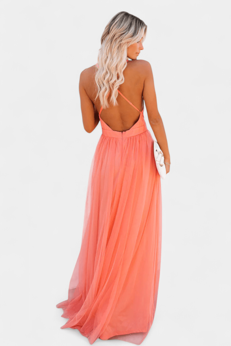 Gergana | Petal Dust Tulle Dress