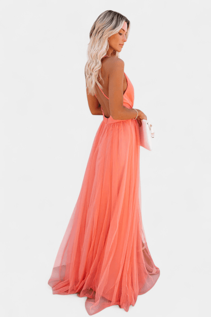 Gergana | Petal Dust Tulle Dress