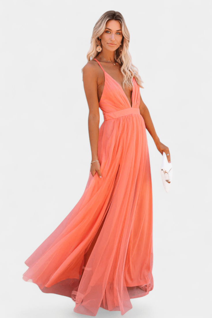 Gergana | Petal Dust Tulle Dress