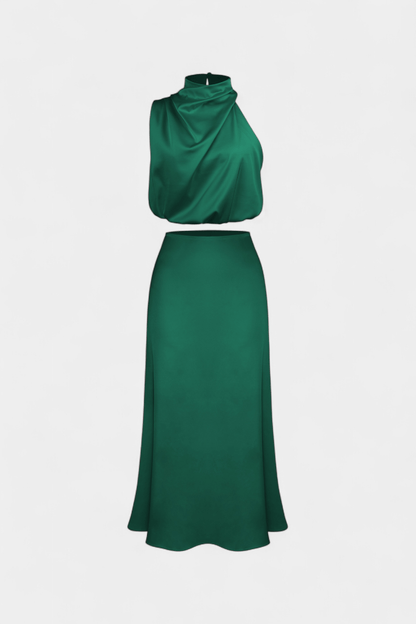 Hanna | Asymmetric Top & Skirt Set
