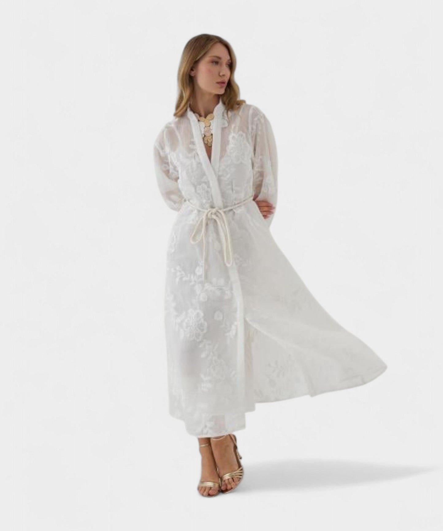 Isabella | Fantasy Jacquard Button Dress