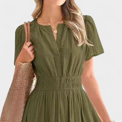 Isla | Tiered V-Neck Maxi Dress
