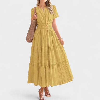 Isla | Tiered V-Neck Maxi Dress