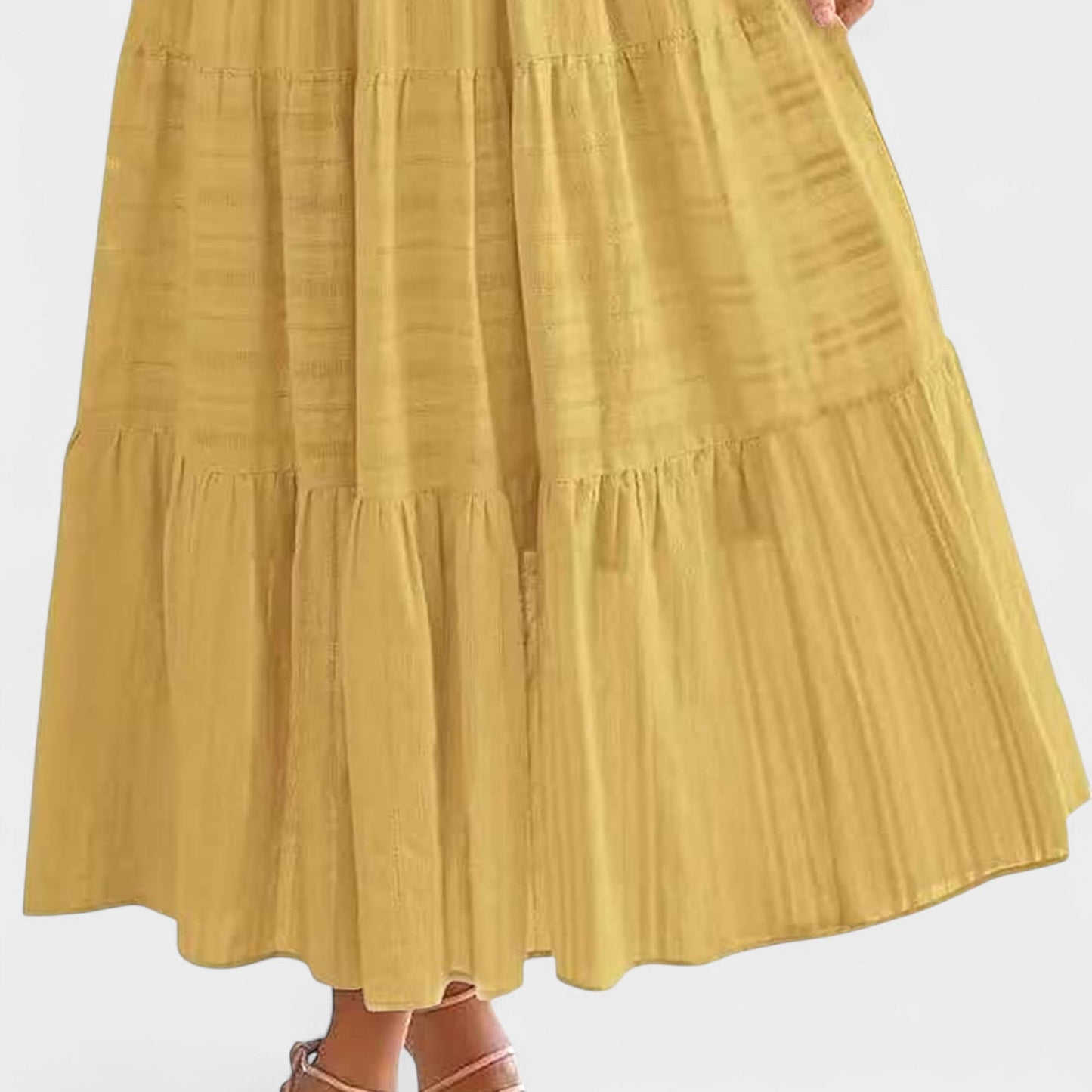 Isla | Tiered V-Neck Maxi Dress