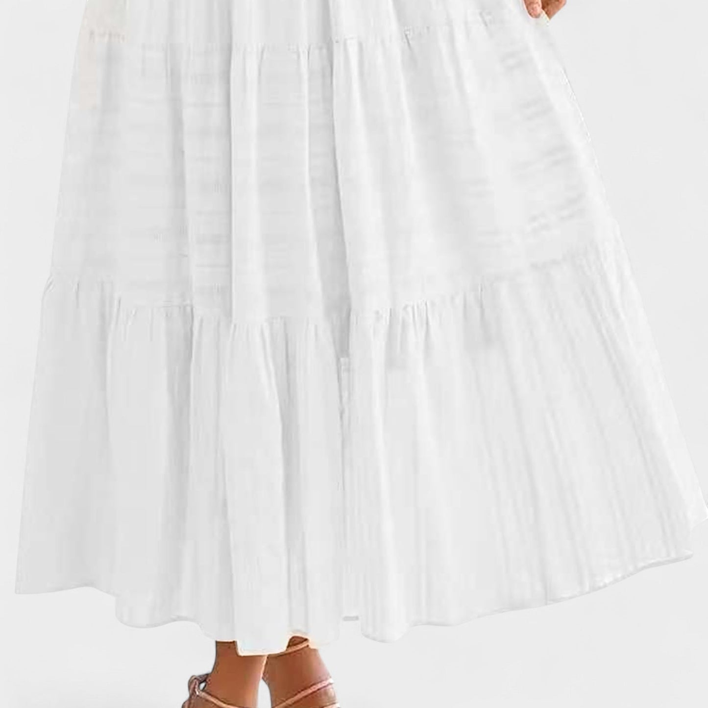 Isla | Tiered V-Neck Maxi Dress