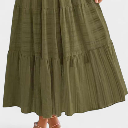 Isla | Tiered V-Neck Maxi Dress