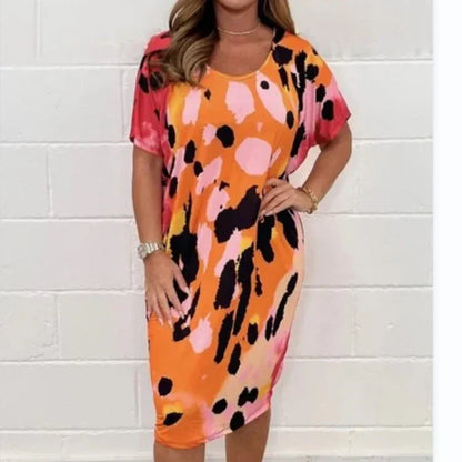 Marilyn - Leopard Print Loose Casual Dress