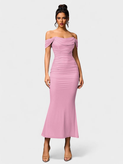 Lora | Nuit Draped Evening Gown
