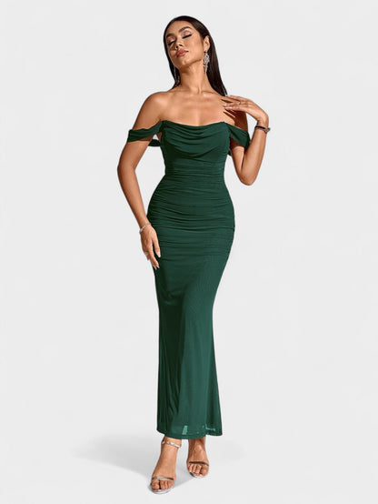 Lora | Nuit Draped Evening Gown