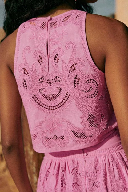 Moise | Pink Lace Set