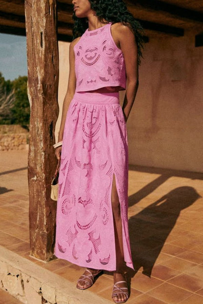 Moise | Pink Lace Set