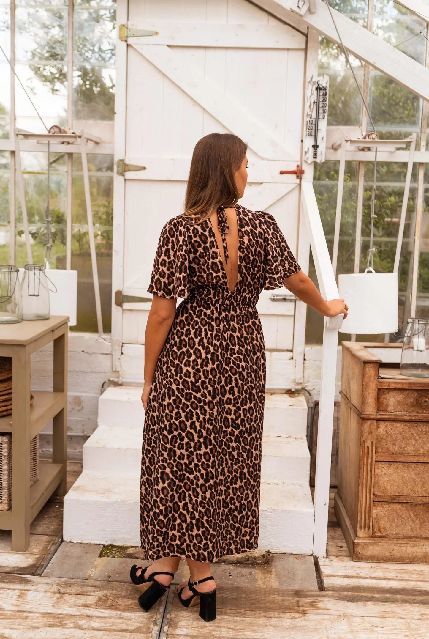 Stella™ | Maxi dress with leopard print and summery flair