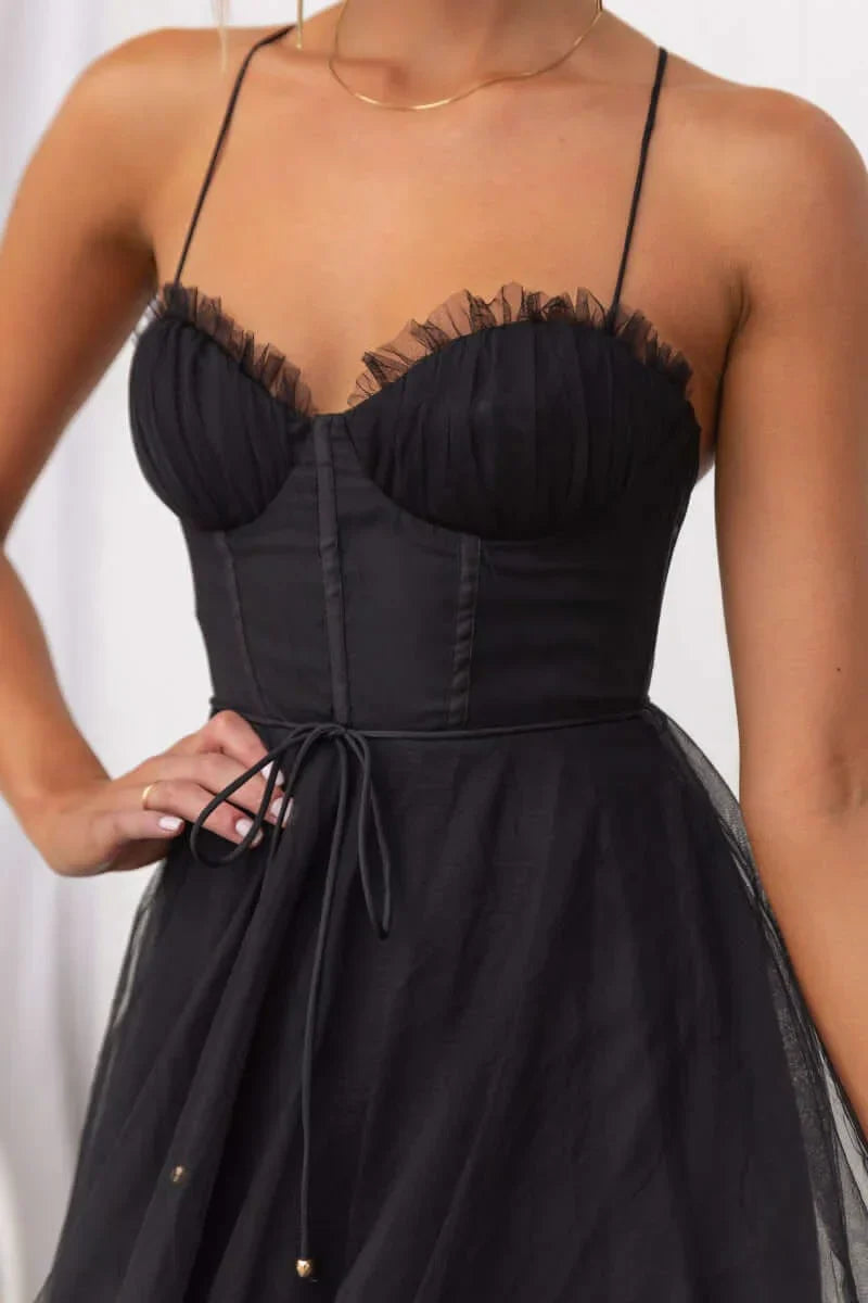 Eileen Corset Tulle - Midi Dress
