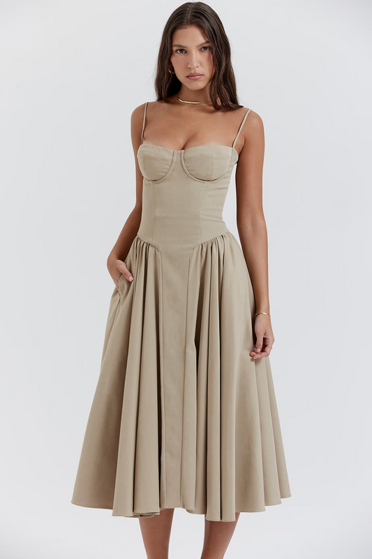 Felicity - Corset Midi Dress