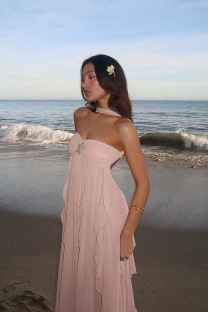 Seraphina | Ruffle Strapless Maxi Dress