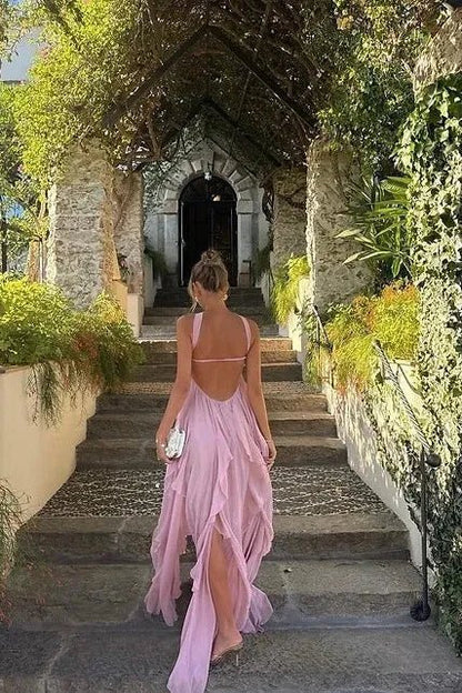 Seraphina | Ruffle Strapless Maxi Dress