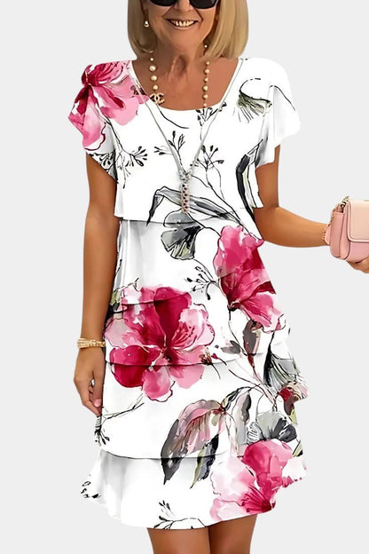 Tamara | Tiered Floral Ruffle Dress