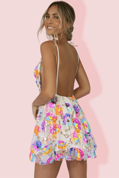 Vera | Tropical Mini Dress