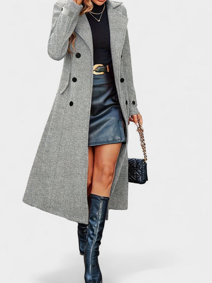 Victoria | Double-Breasted Lapel Overcoat